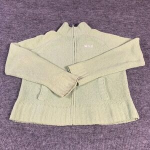 Michigan State Spartans Jacket Womens Extra Large Green Full Zip Fleece MSU 90s